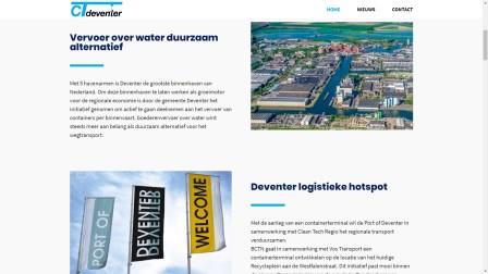webdesign portfolio container terminal Deventer
